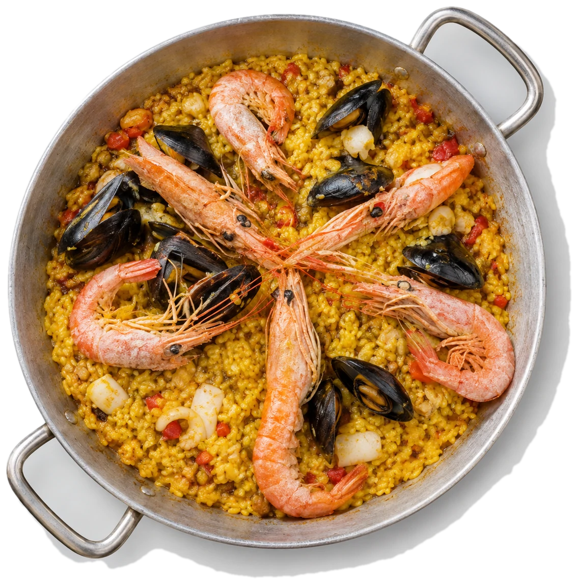 La Paella alla Valenciana nella paellera